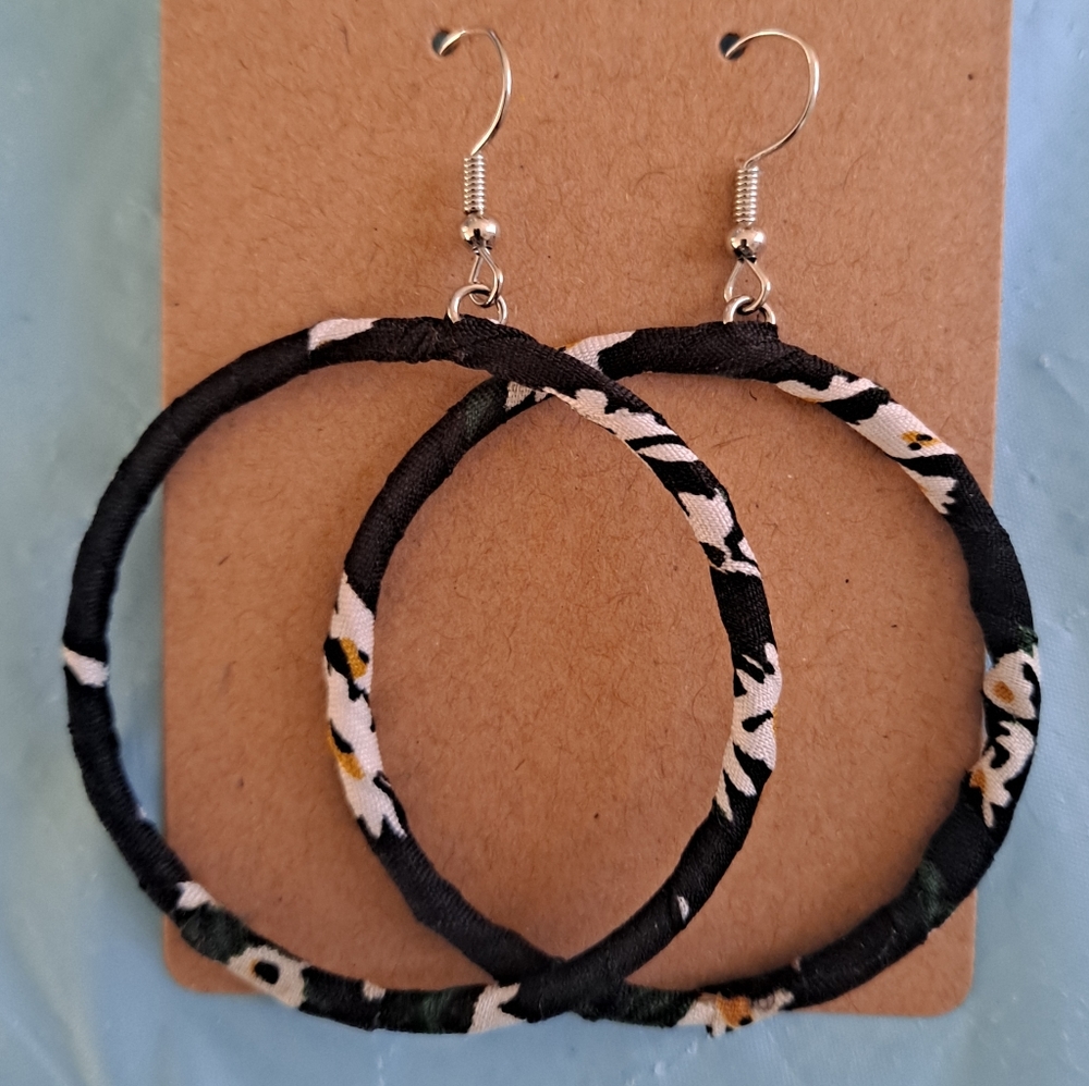 Fabric earrings